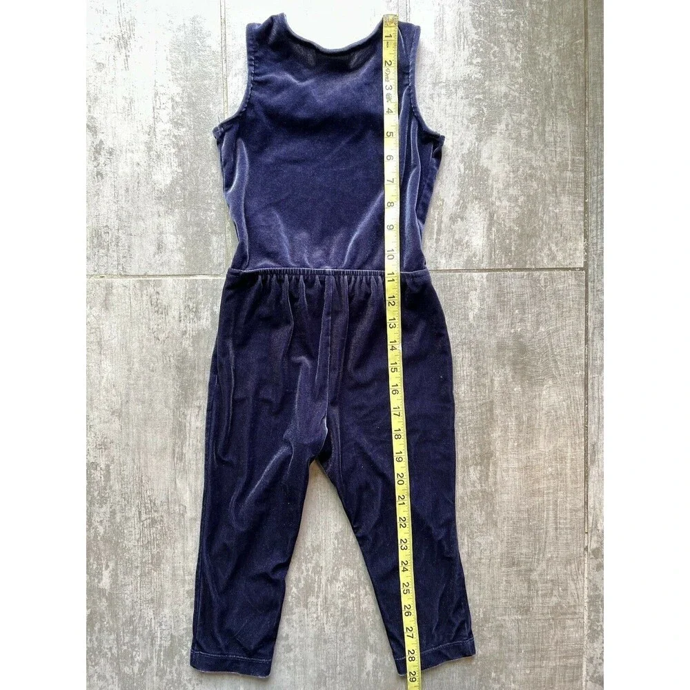 Genuine Kids OshKosh Girls Toddler Velvet One Piece Jumpsuit Romper Outfit 2T